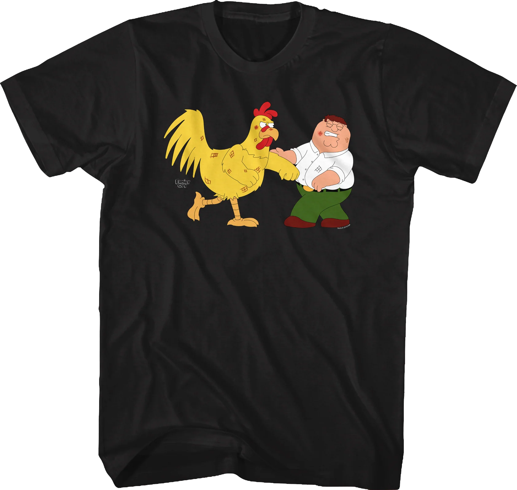 Ernie the Giant Chicken vs Peter Griffin Family Guy T-Shirt