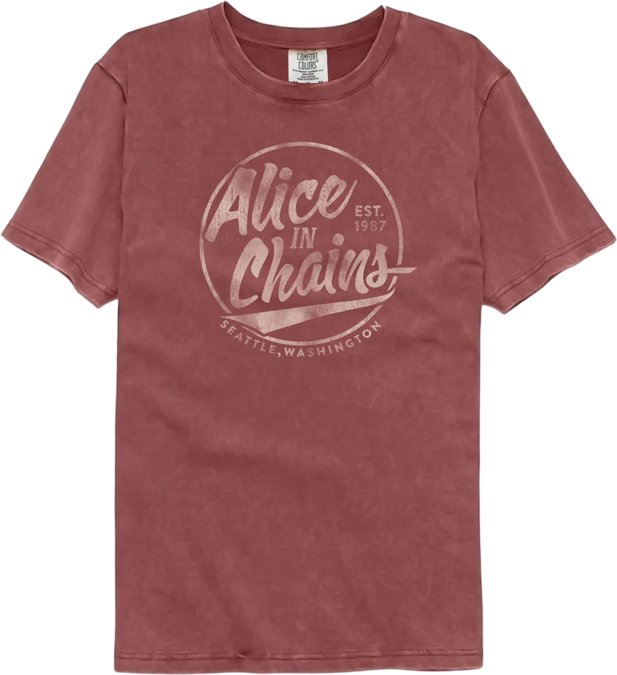 Est. 1987 Alice In Chains Comfort Colors Brand T-Shirt