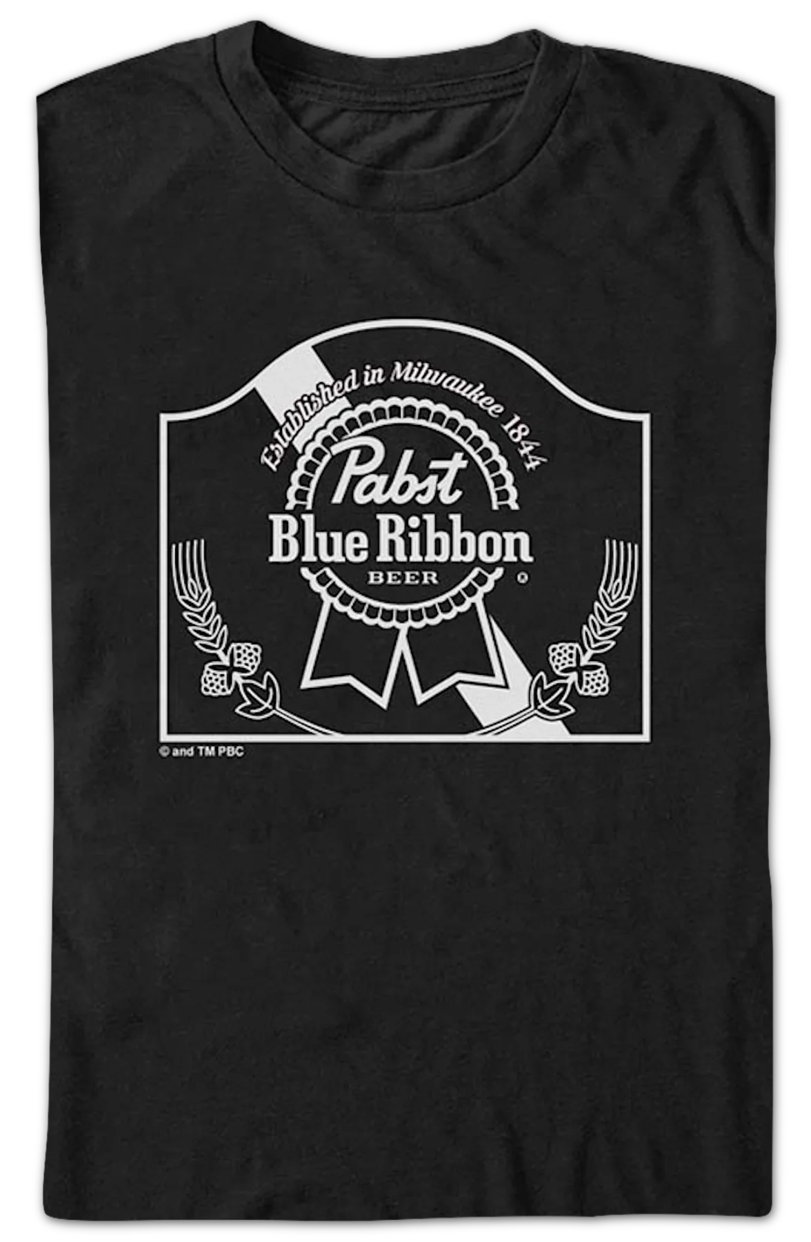 Established in Milwaukee Pabst Blue Ribbon T-Shirt - Image 2