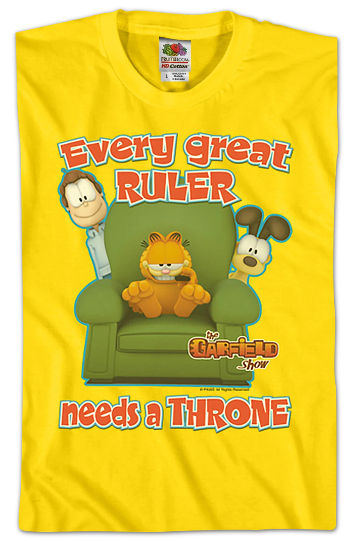 Every Great Ruler Garfield T-Shirt - Image 2