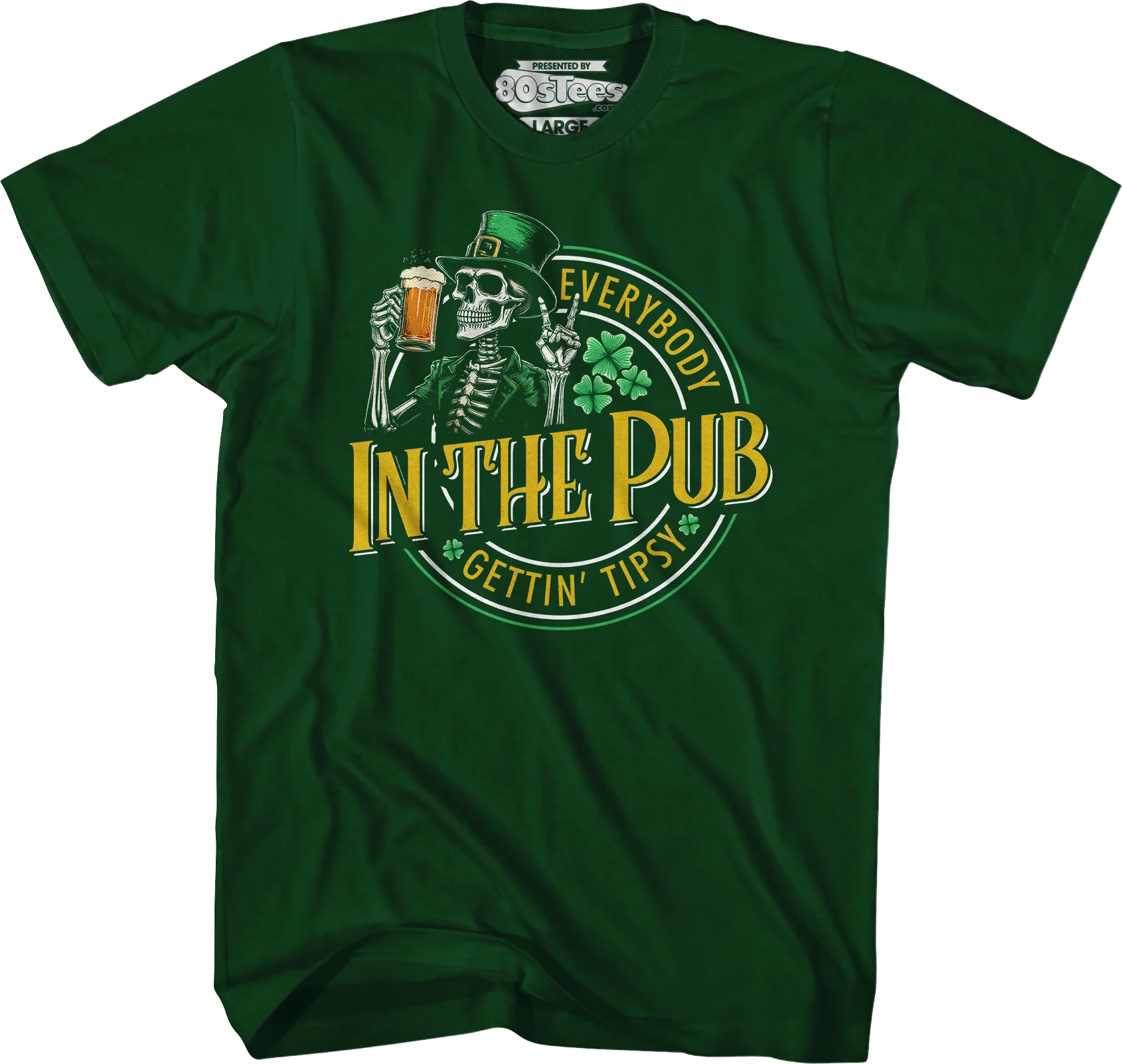 Everybody Gettin' Tipsy In The Pub St. Patrick's Day T-Shirt - Image 3
