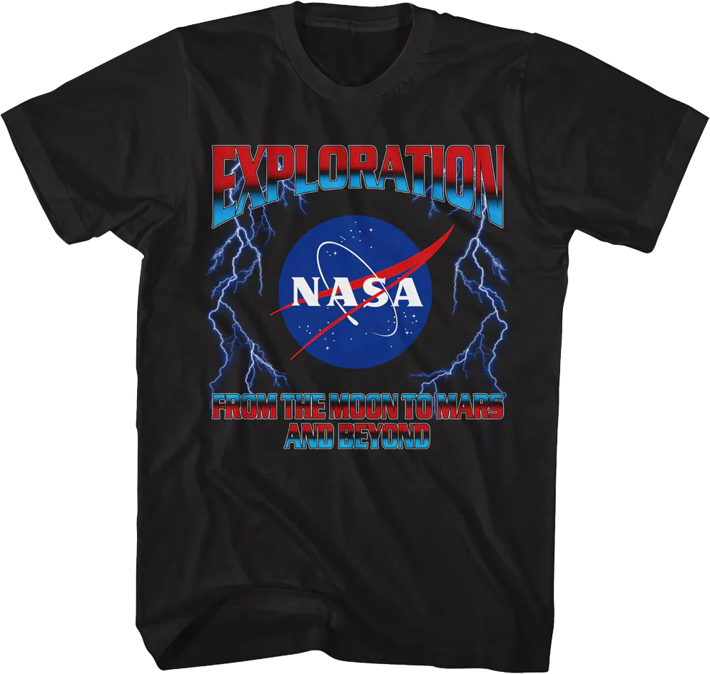 Exploration From The Moon To Mars And Beyond NASA T-Shirt
