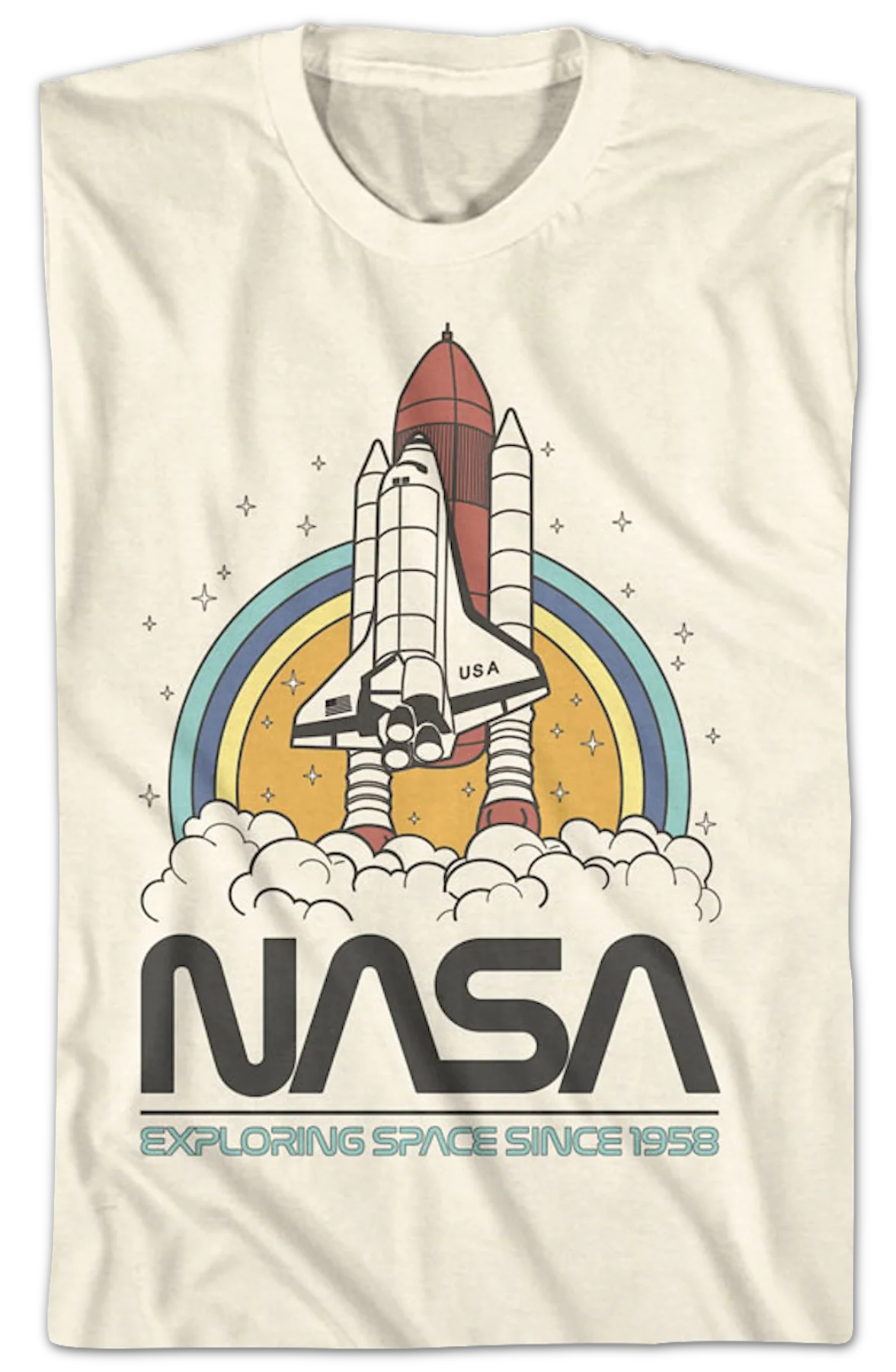 Exploring Space Since 1958 NASA T-Shirt - Image 2