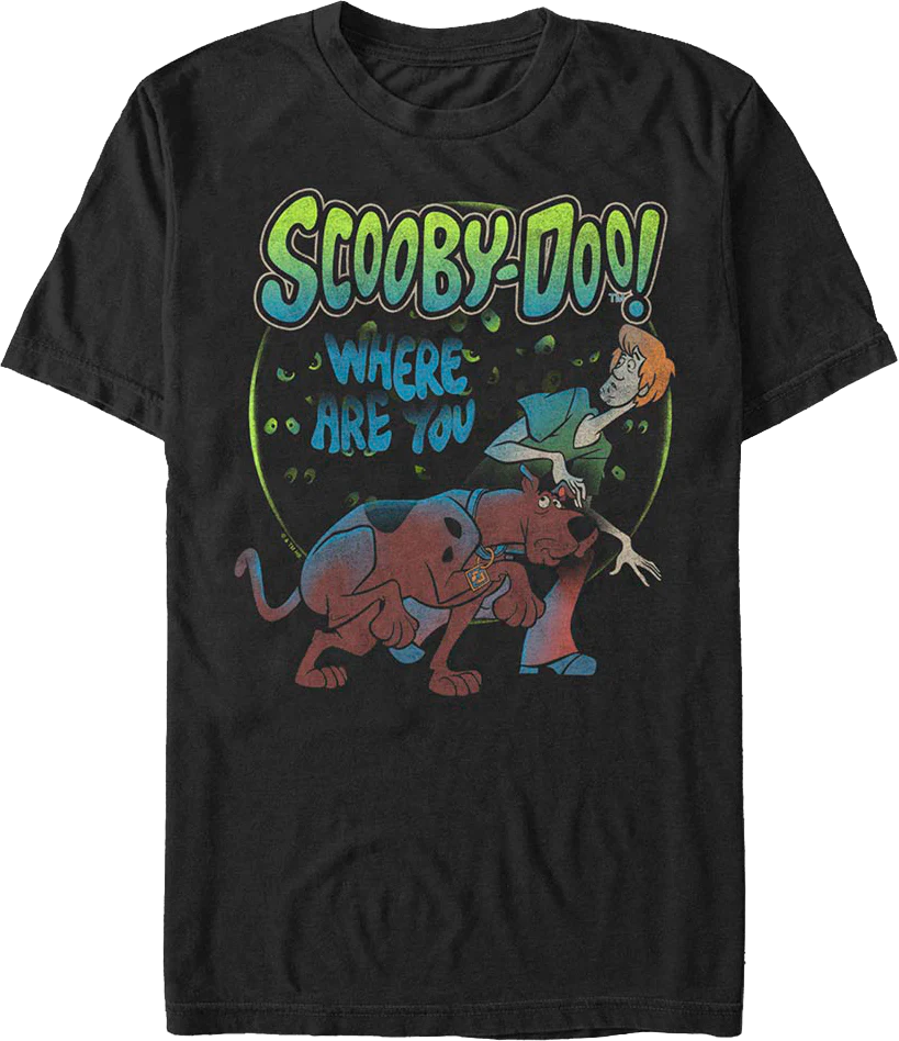 Eyes Watching Shaggy And Scooby-Doo T-Shirt