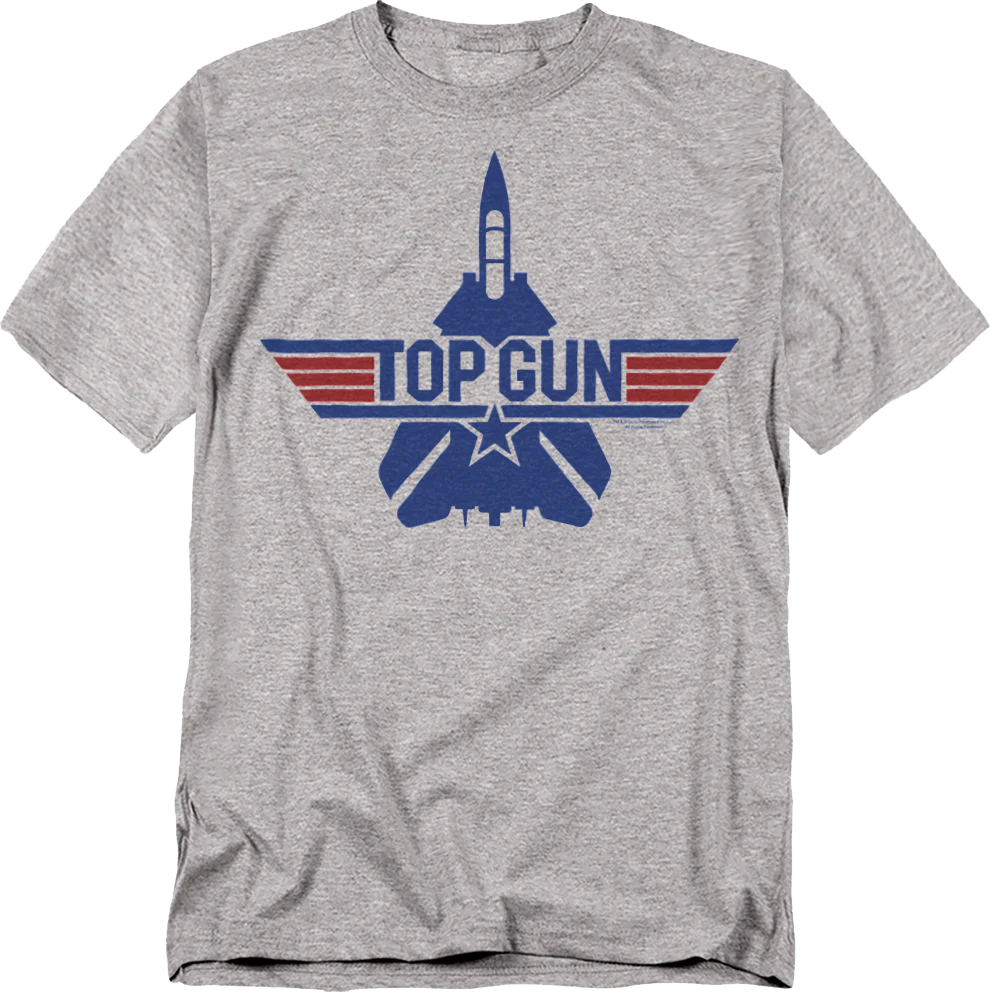 F-14 Tomcat Silhouette & Logo Top Gun T-Shirt