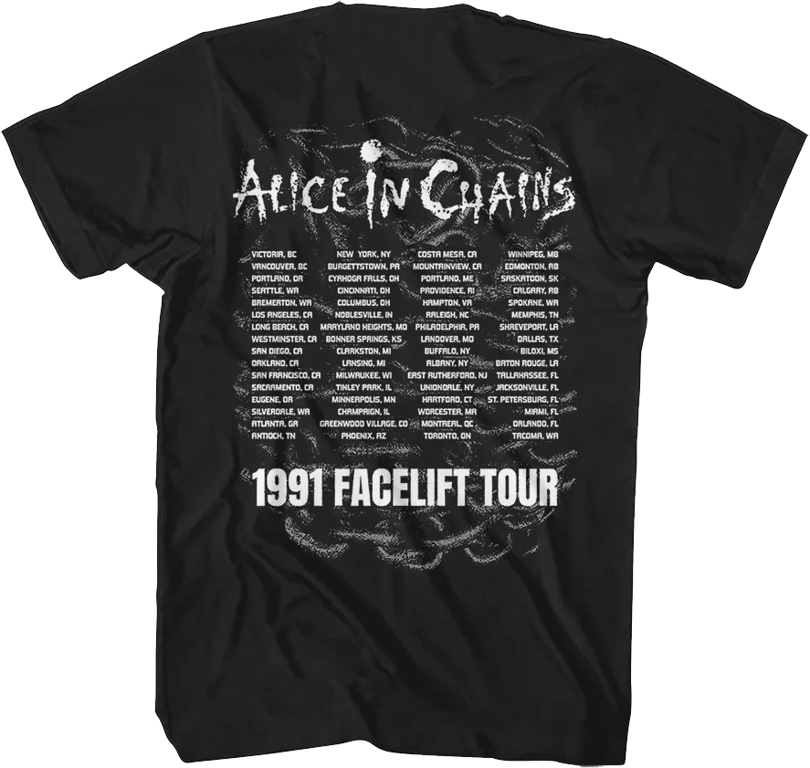 Facelift Tour Front & Back Alice In Chains T-Shirt - Image 3