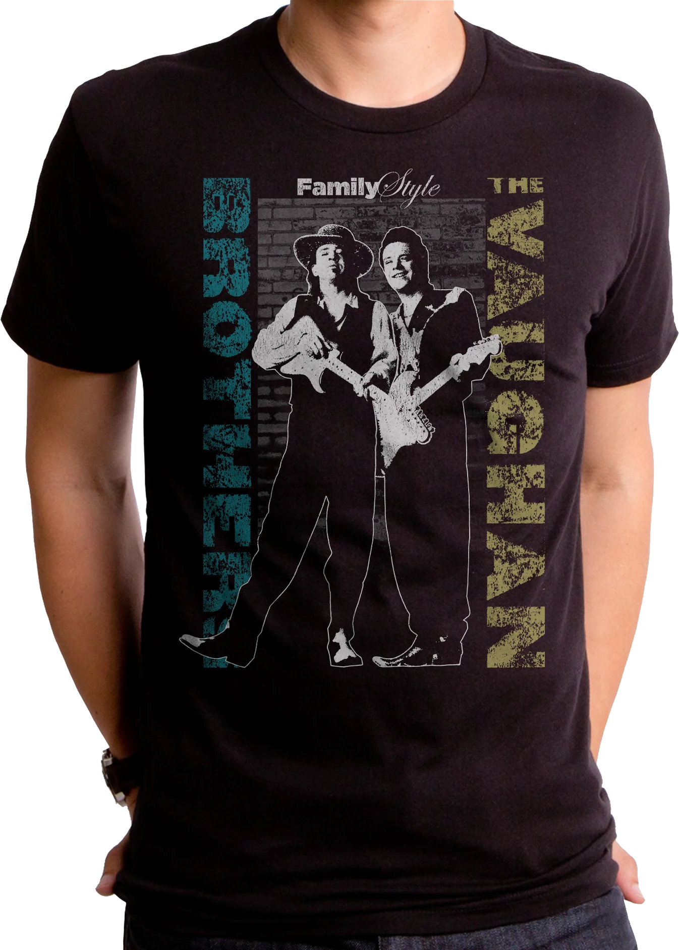 Family Style Jimmie and Stevie Ray Vaughan T-Shirt