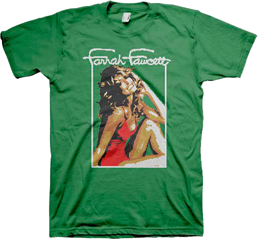 Faux Ugly Knit Farrah Fawcett Christmas T-Shirt