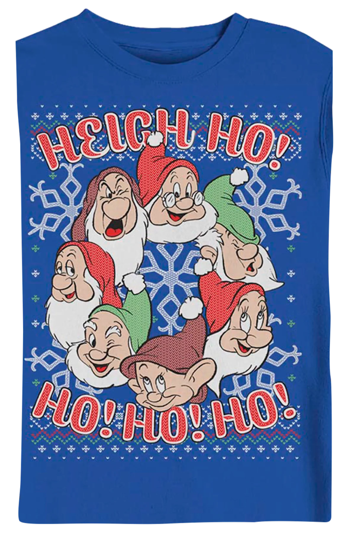 Faux Ugly Knit Seven Dwarfs Disney Christmas Sweatshirt - Image 2