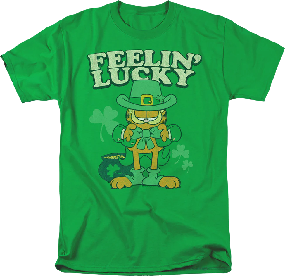 Feelin' Lucky Garfield T-Shirt