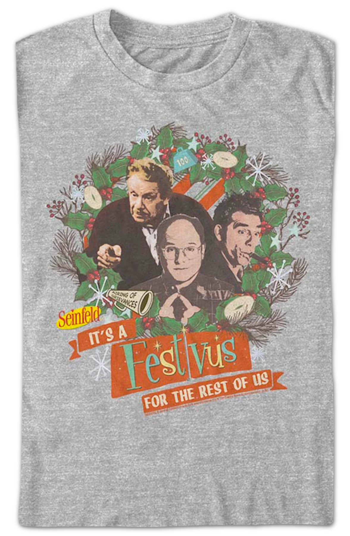 Festivus Collage Seinfeld T-Shirt - Image 2