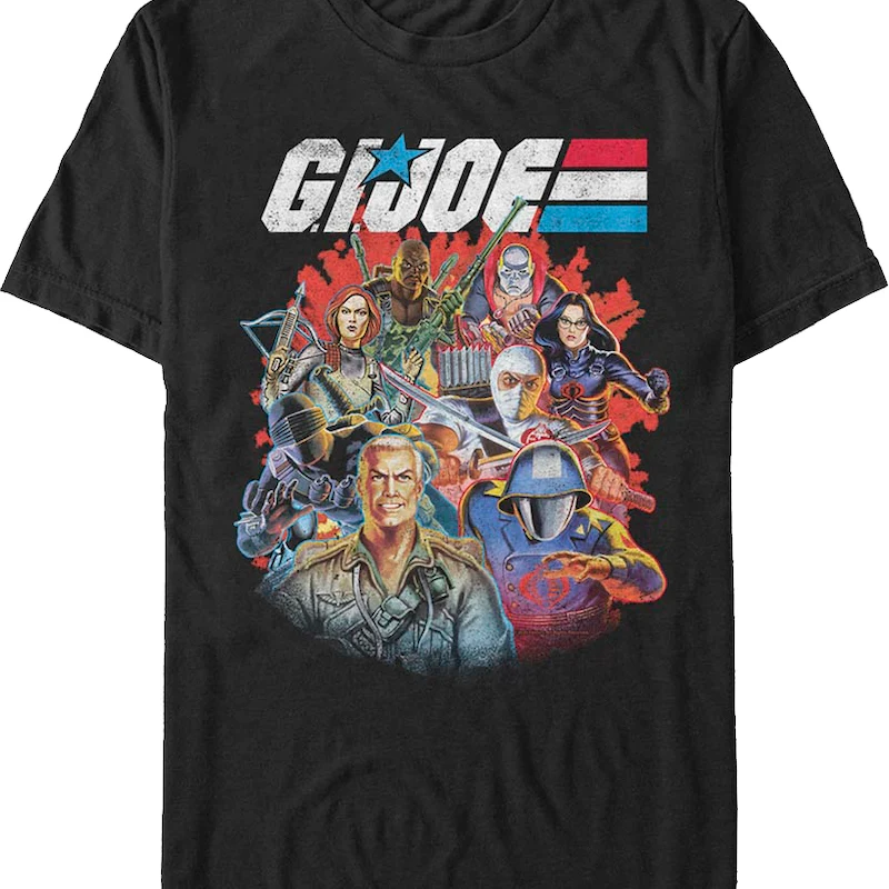 Fifth Sun Characters Collage GI Joe T-Shirt