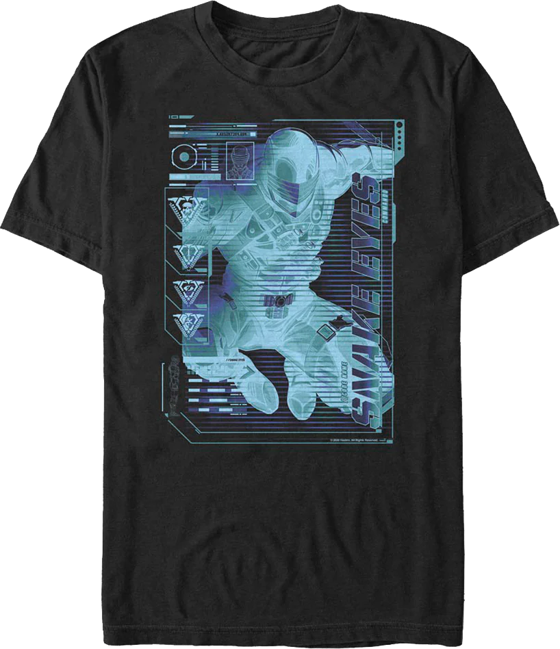Fifth Sun Snake Eyes Schematics GI Joe T-Shirt