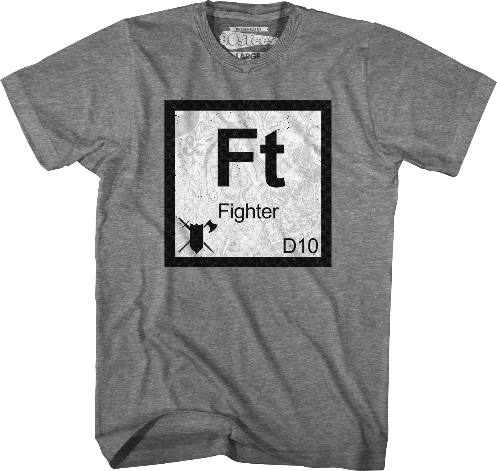 Fighter Element Symbol Dungeons & Dragons T-Shirt