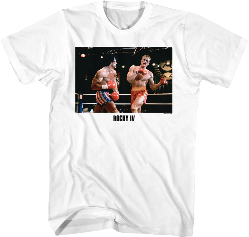 Fighting Drago Photo Rocky IV T-Shirt