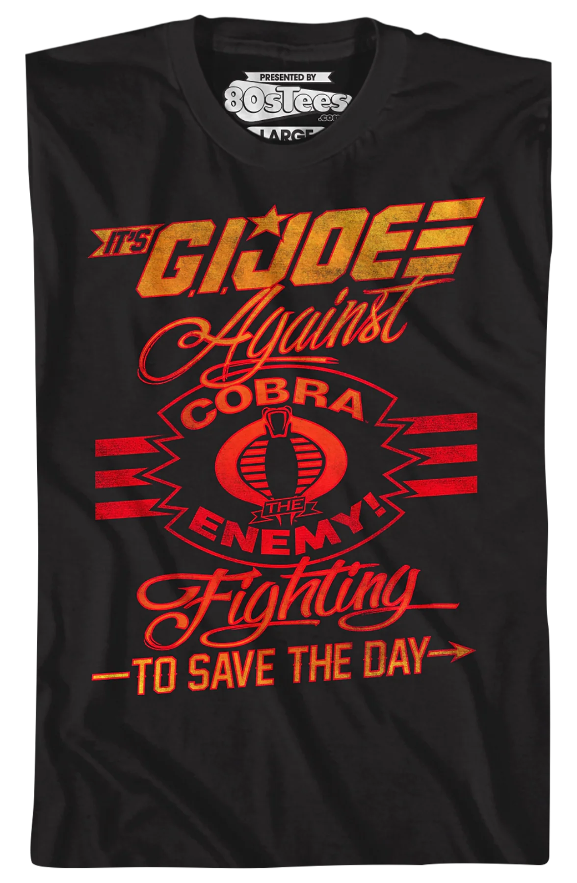 Fighting To Save The Day GI Joe T-Shirt - Image 2