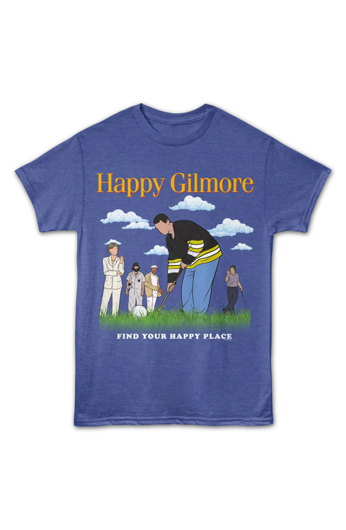 Find Your Happy Place Happy Gilmore T-Shirt - Image 2
