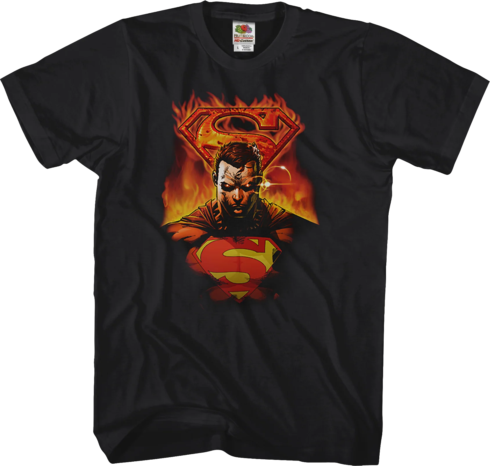 Fire Logo Superman T-Shirt