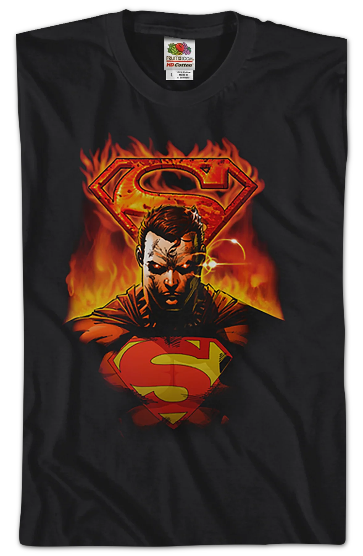 Fire Logo Superman T-Shirt - Image 2