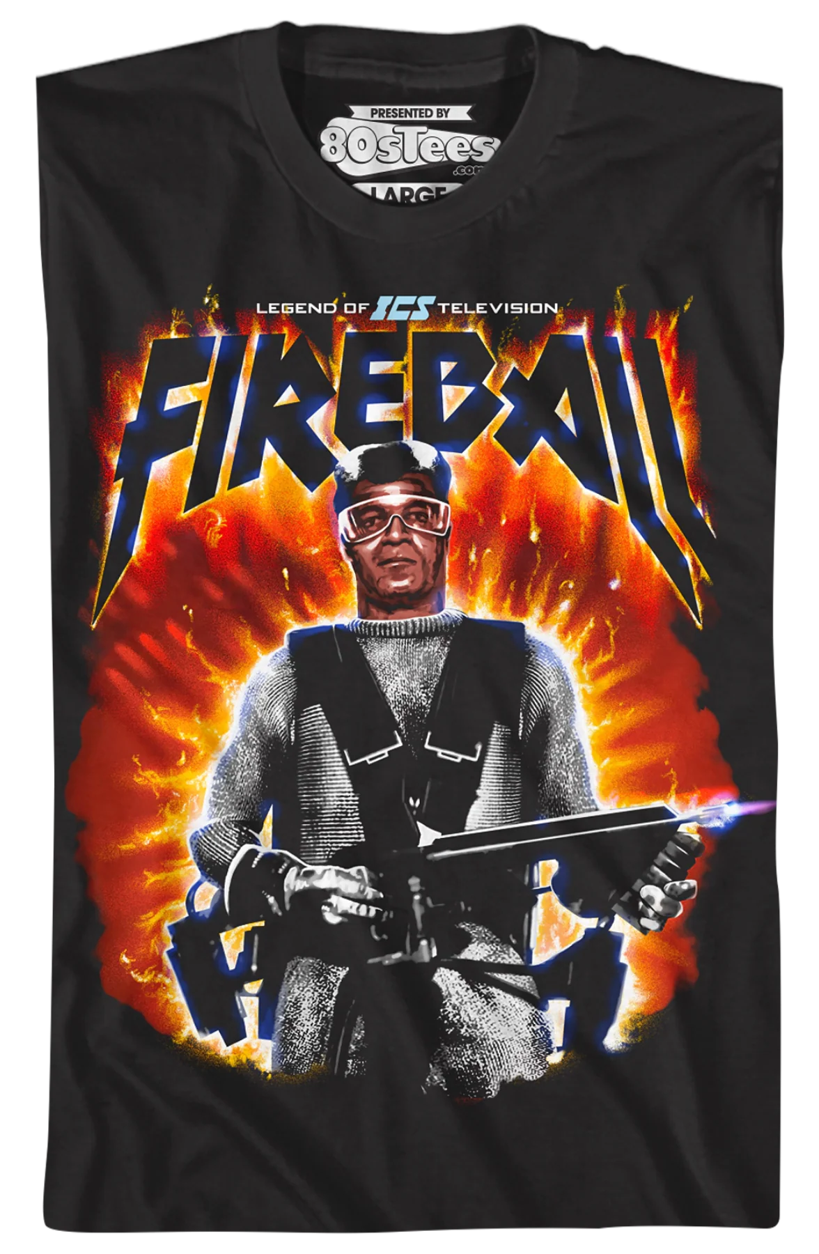 Fireball Running Man T-Shirt - Image 2