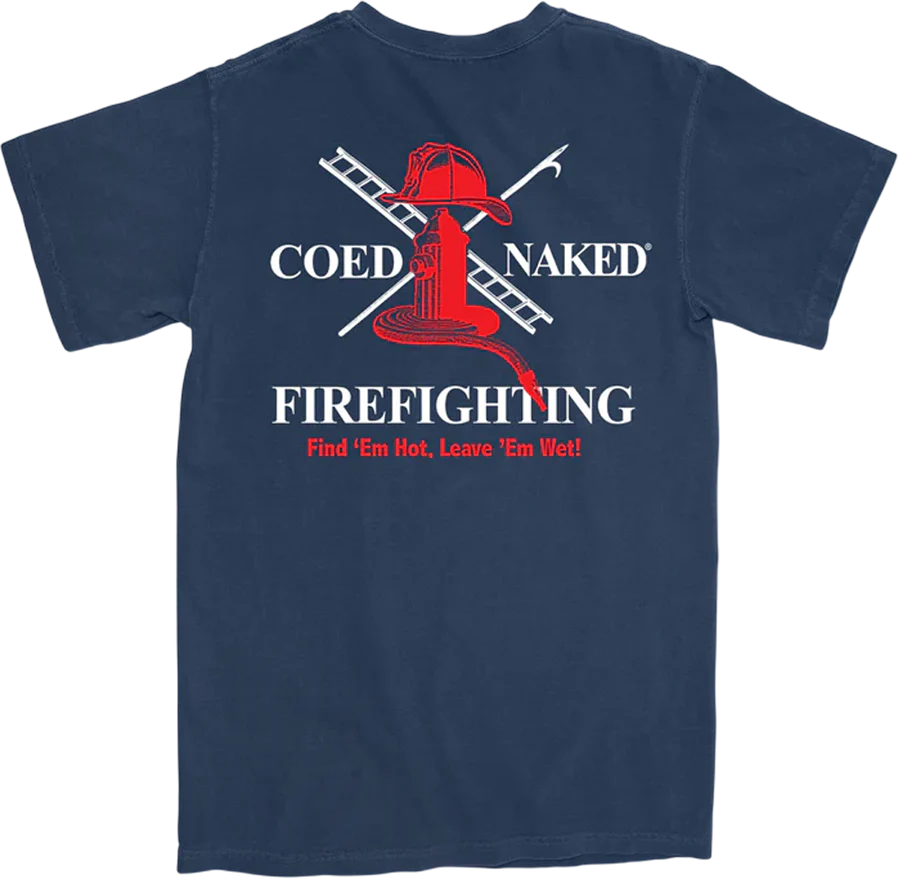 Firefighting Coed Naked T-Shirt