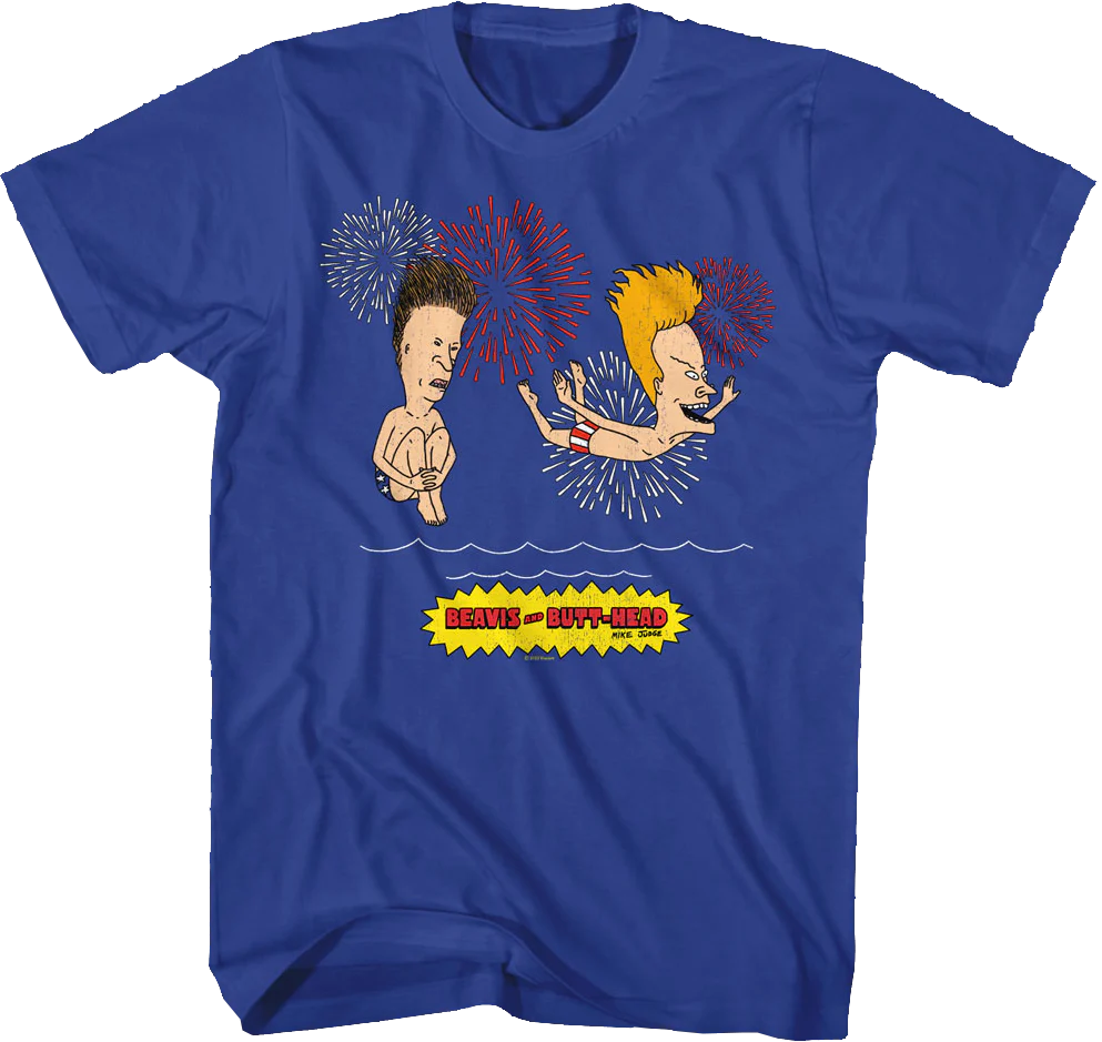 Firework Swim Beavis And Butt-Head T-Shirt