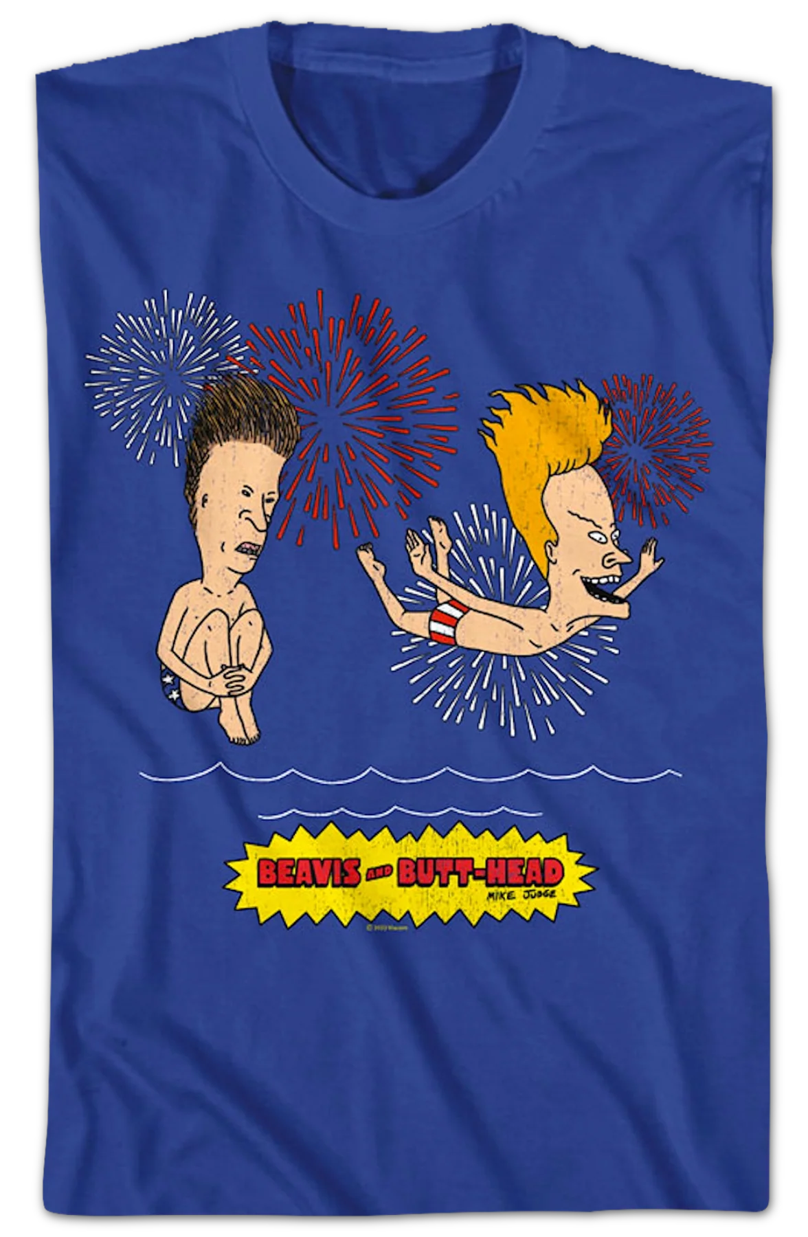 Firework Swim Beavis And Butt-Head T-Shirt - Image 2
