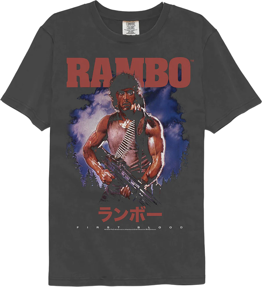 First Blood Japanese Rambo Comfort Colors Brand T-Shirt