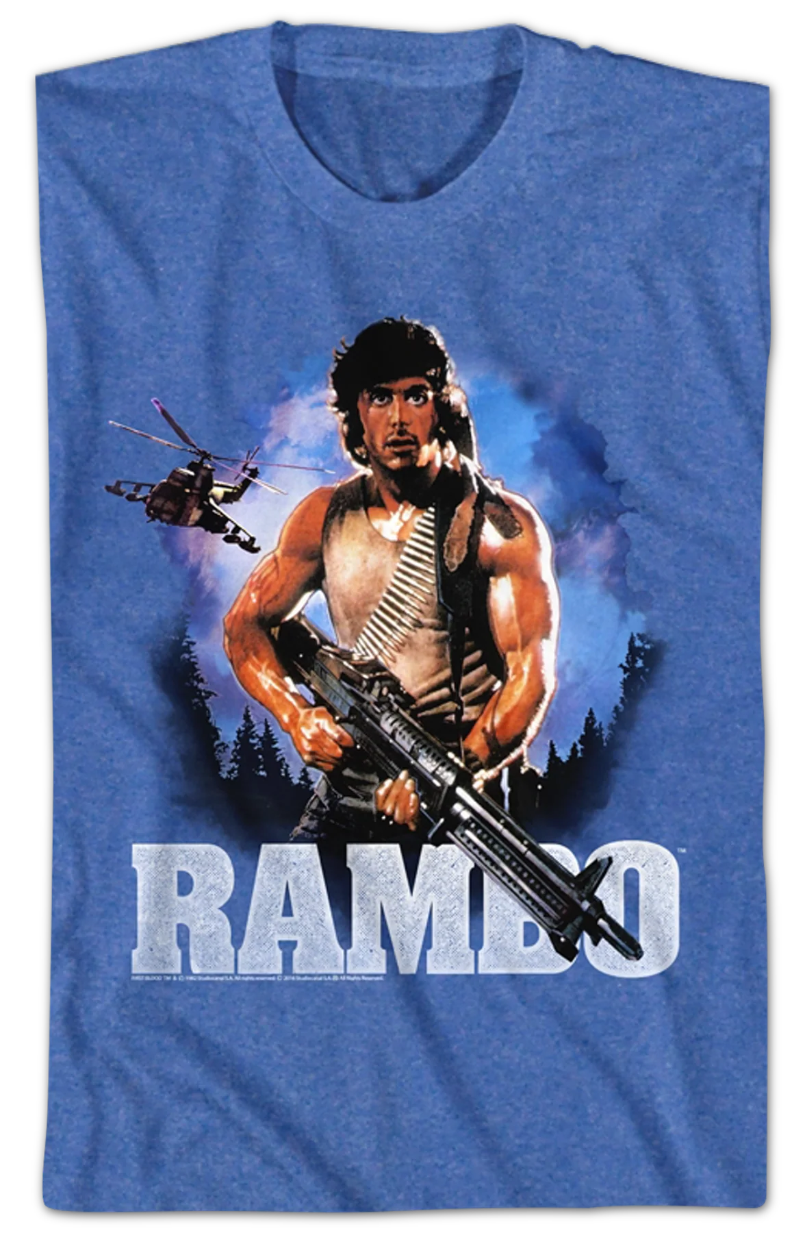 First Blood Retro Poster Rambo T-Shirt - Image 2