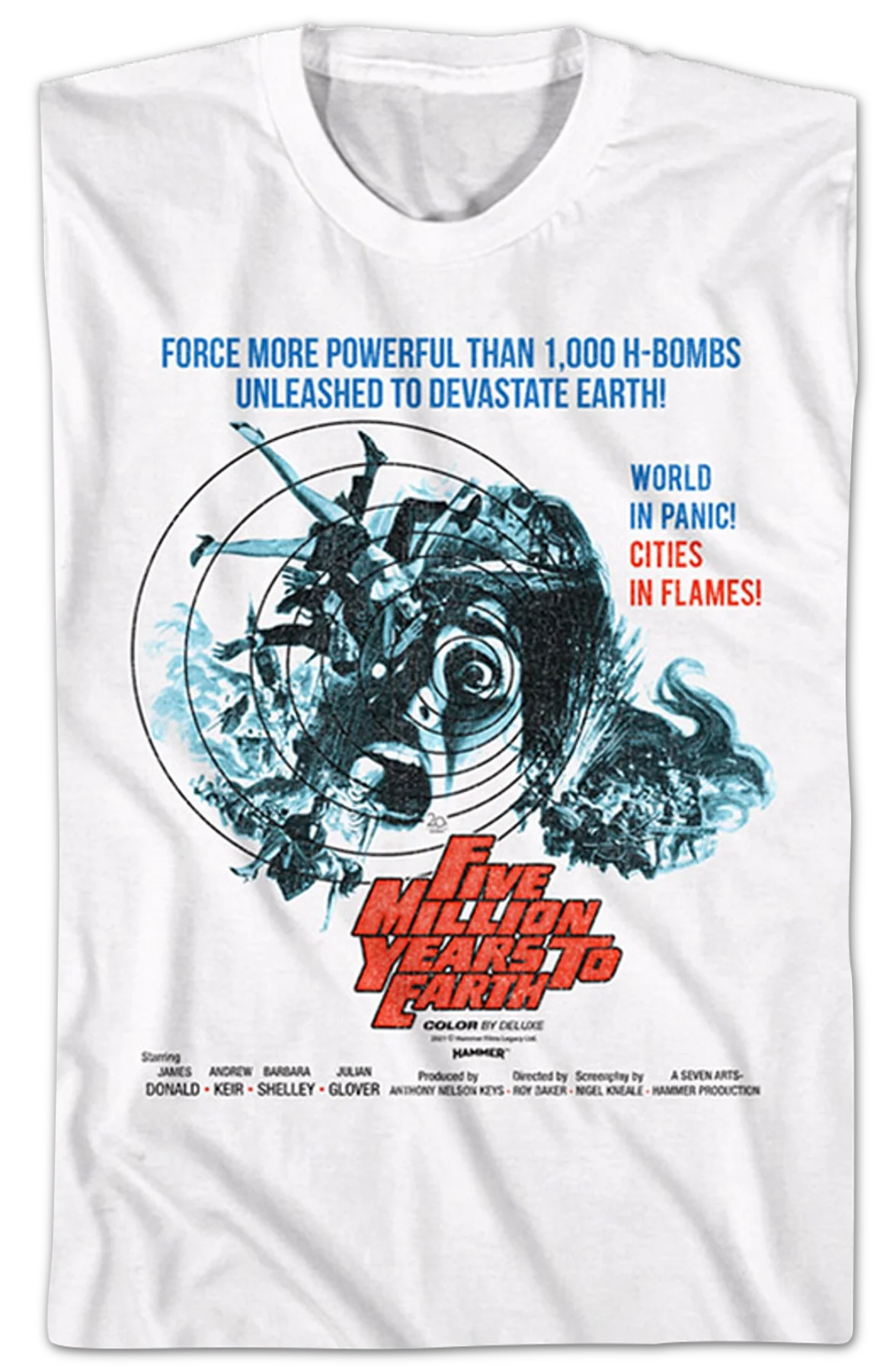 Five Million Years To Earth Hammer Films T-Shirt - Image 2