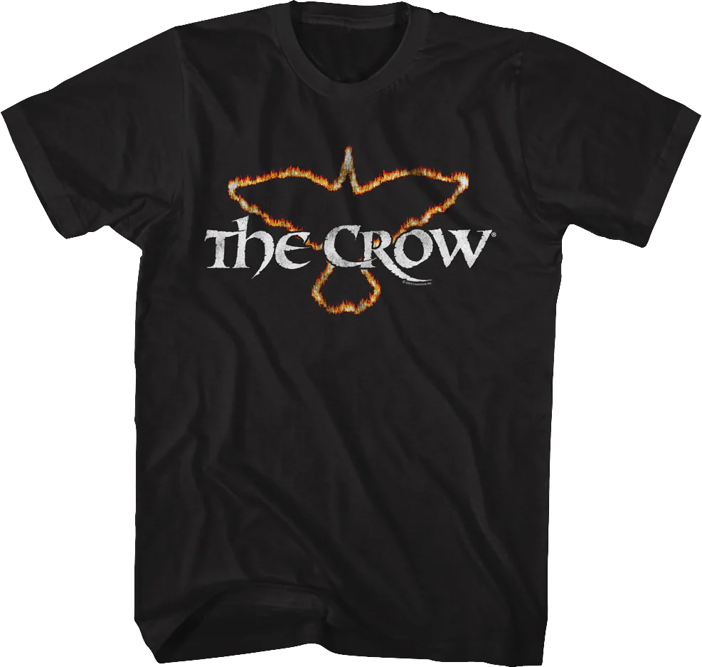 Flaming Logo The Crow T-Shirt