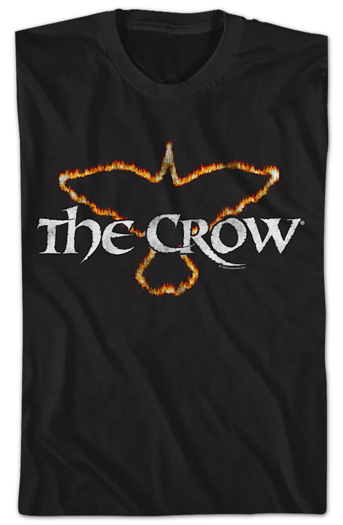 Flaming Logo The Crow T-Shirt - Image 2
