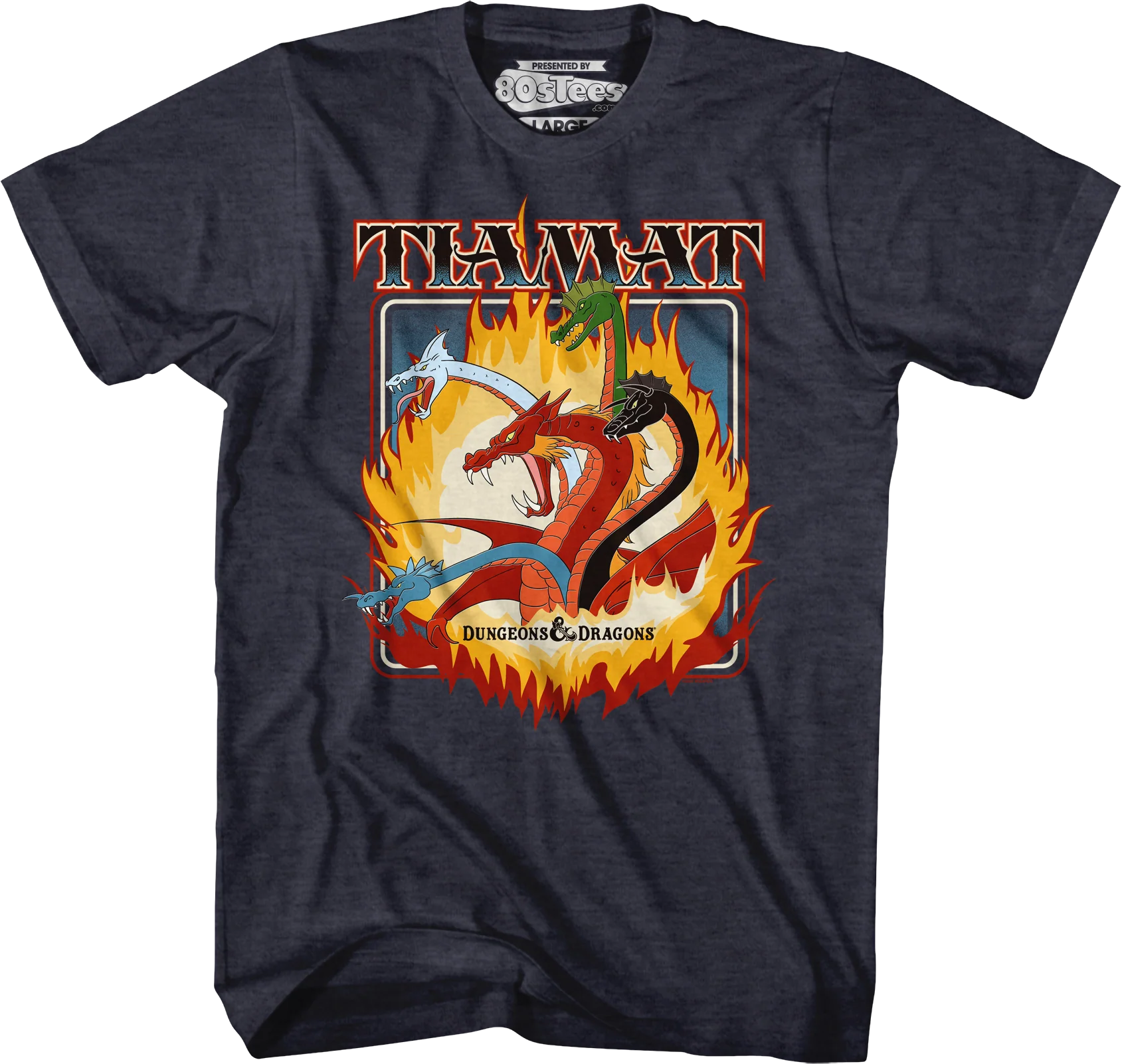 Flaming Tiamat Dungeons & Dragons T-Shirt