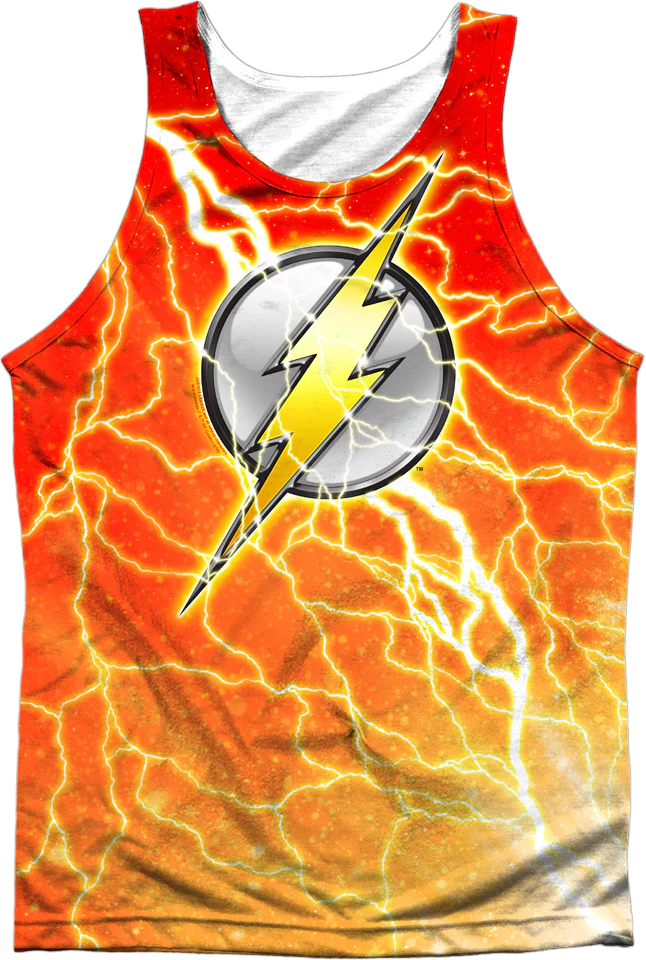 Flash Lightning Logo DC Comics Tank Top