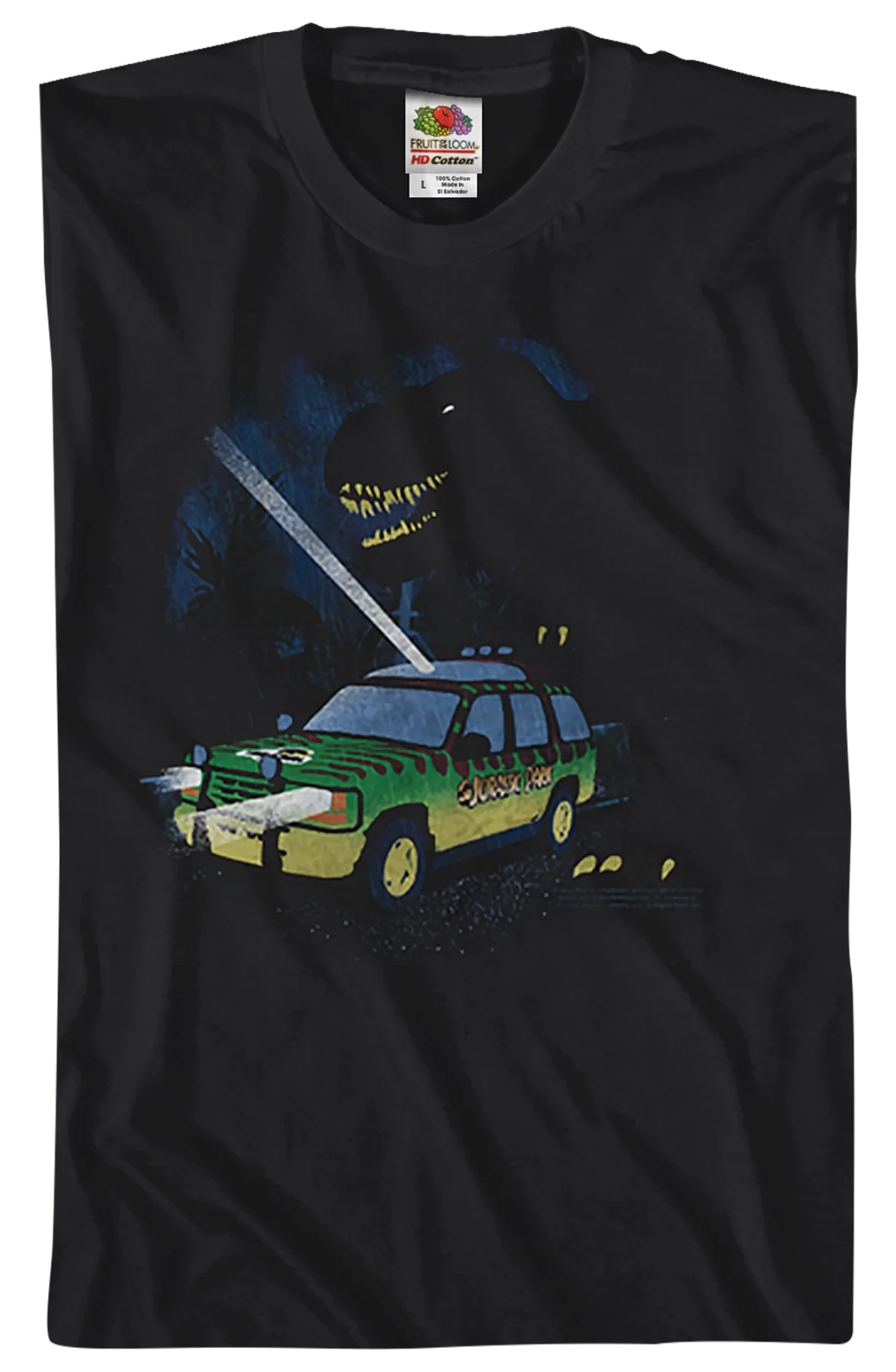 Flashlight Jurassic Park T-Shirt - Image 2
