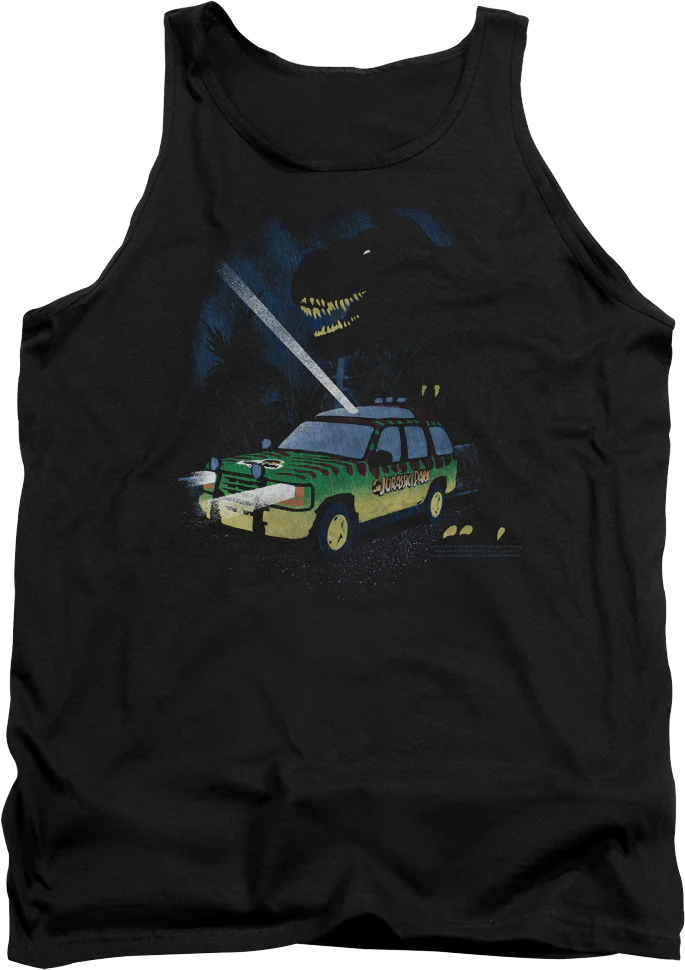 Flashlight Jurassic Park Tank Top