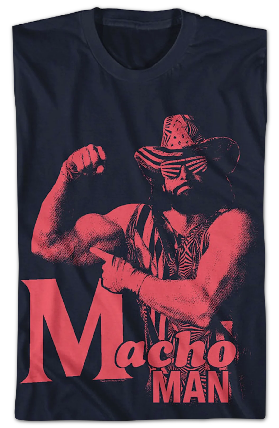 Flex & Point Macho Man Randy Savage T-Shirt - Image 2