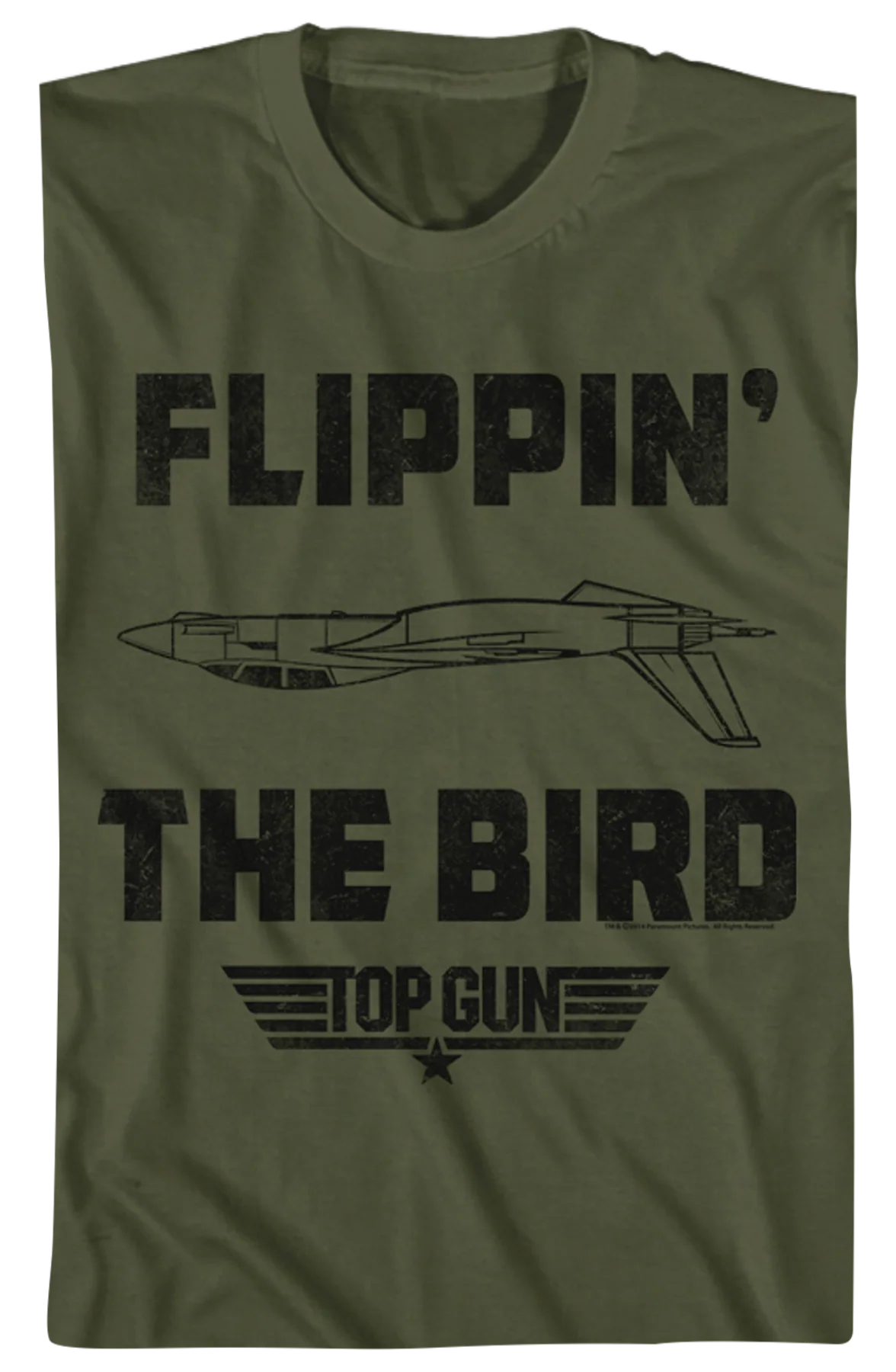 Flippin' The Bird Top Gun T-Shirt - Image 2