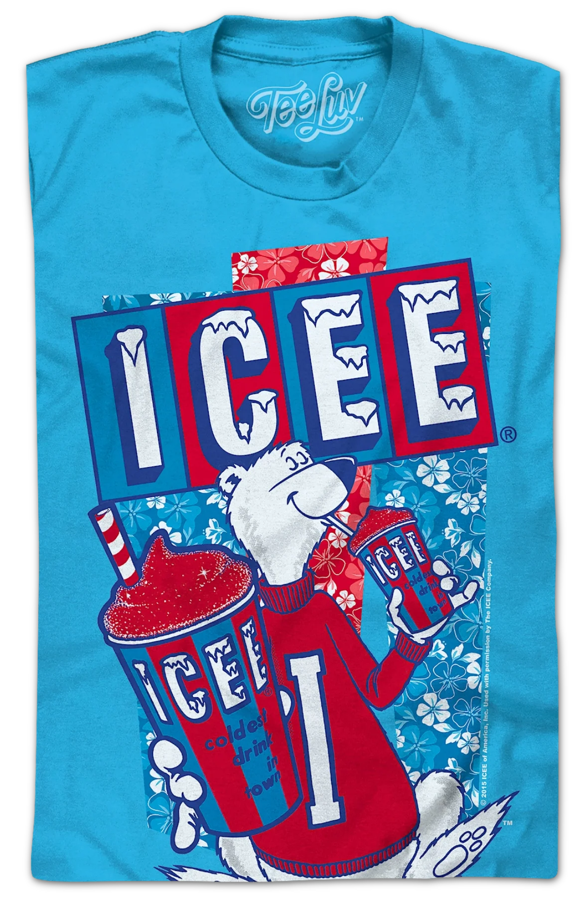Floral Polar Bear ICEE T-Shirt - Image 2