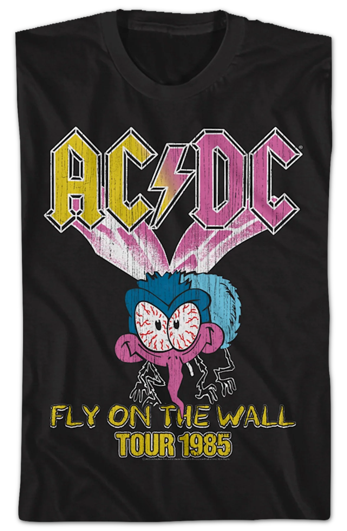 Fly On The Wall Tour 1985 ACDC Shirt - Image 2