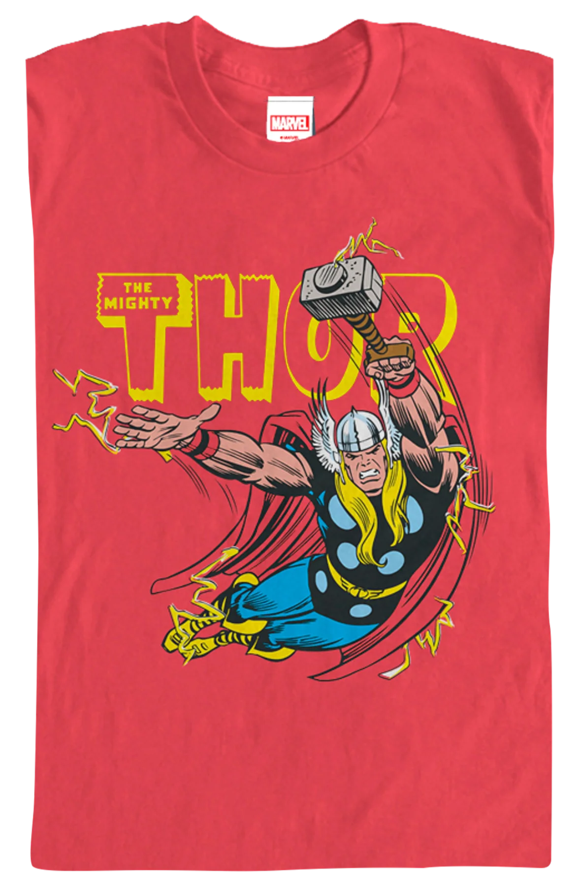 Flying God of Thunder Thor T-Shirt - Image 2