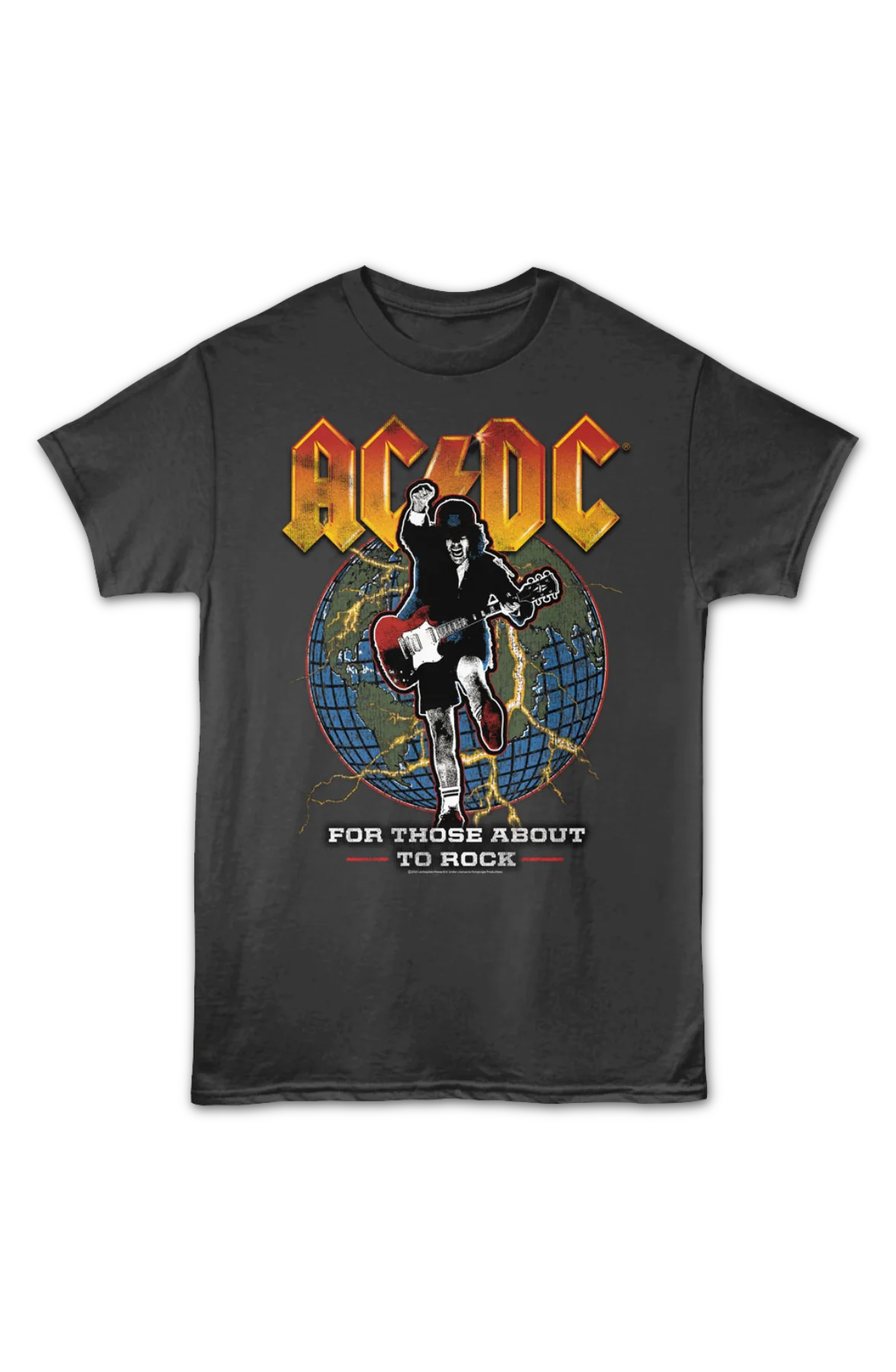 For Those About To Rock Globe ACDC T-Shirt - Image 2