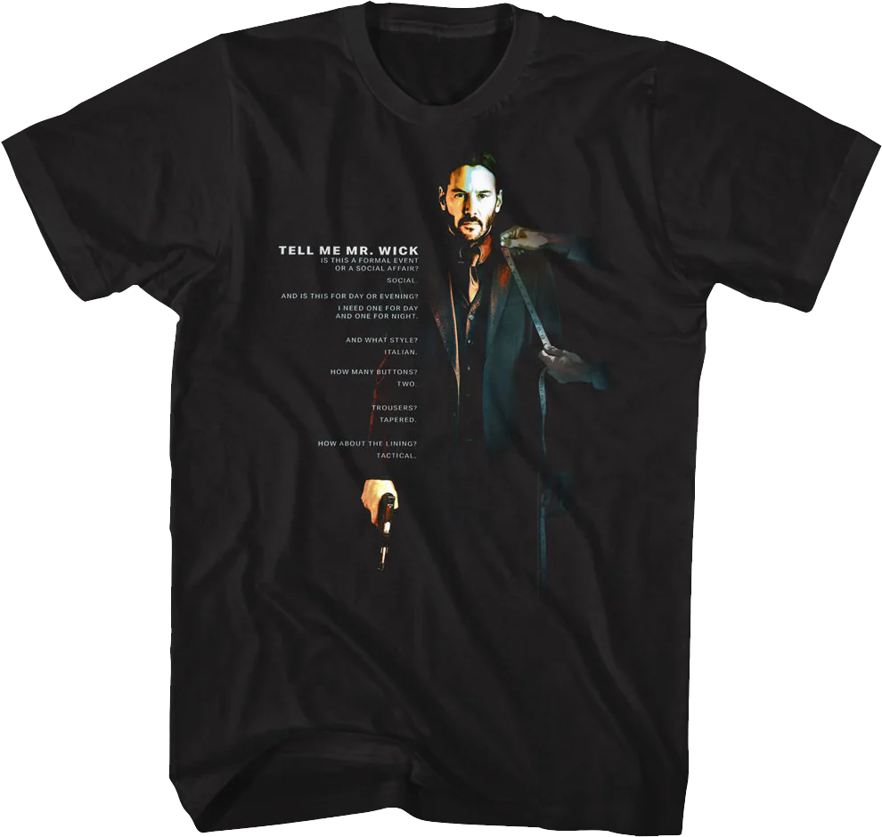 Formal Event Or Social Affair John Wick T-Shirt