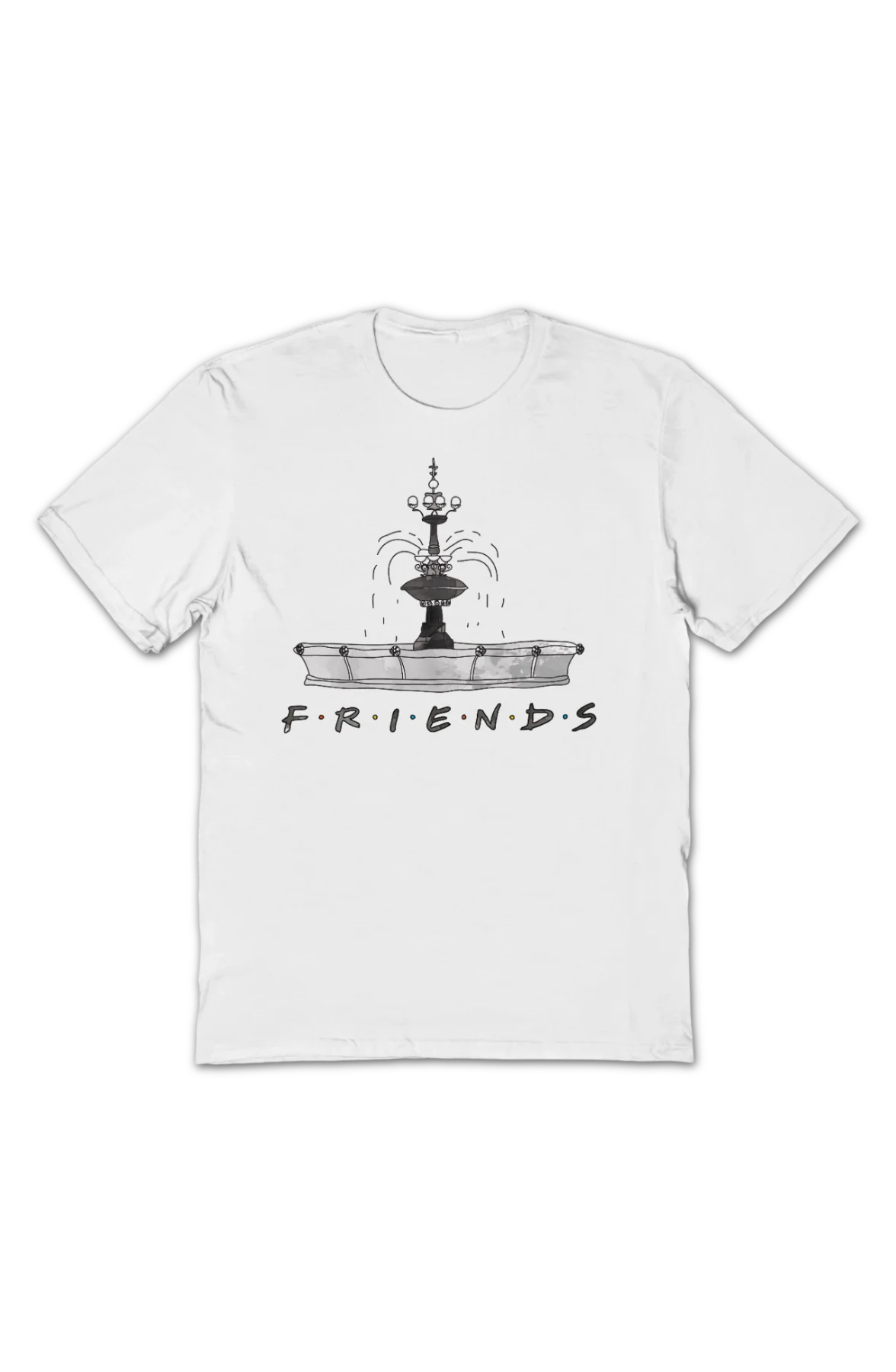 Fountain Sketch Friends T-Shirt - Image 2