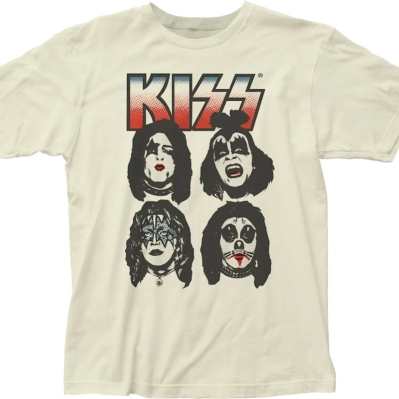 Four Painted Faces KISS T-Shirt