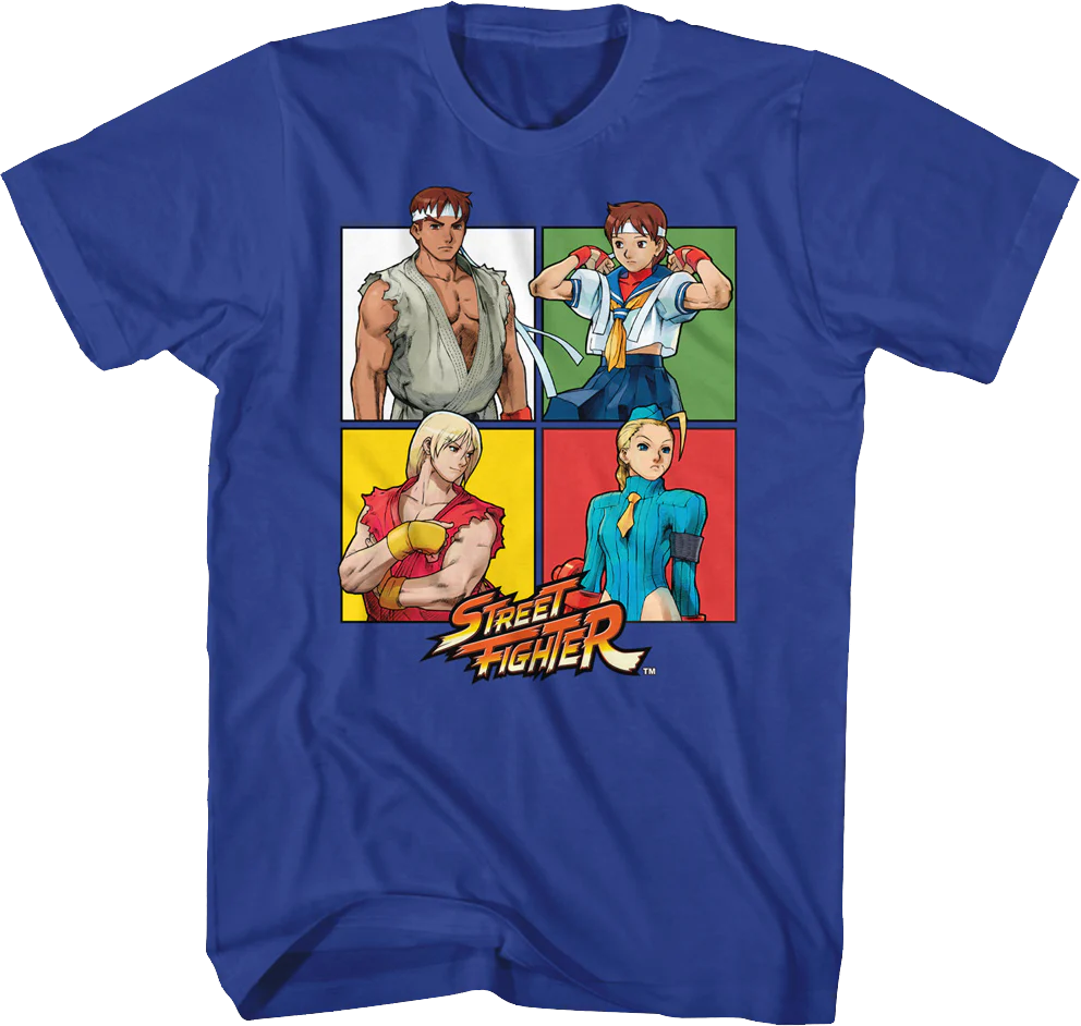 Four Squares Street Fighter T-Shirt