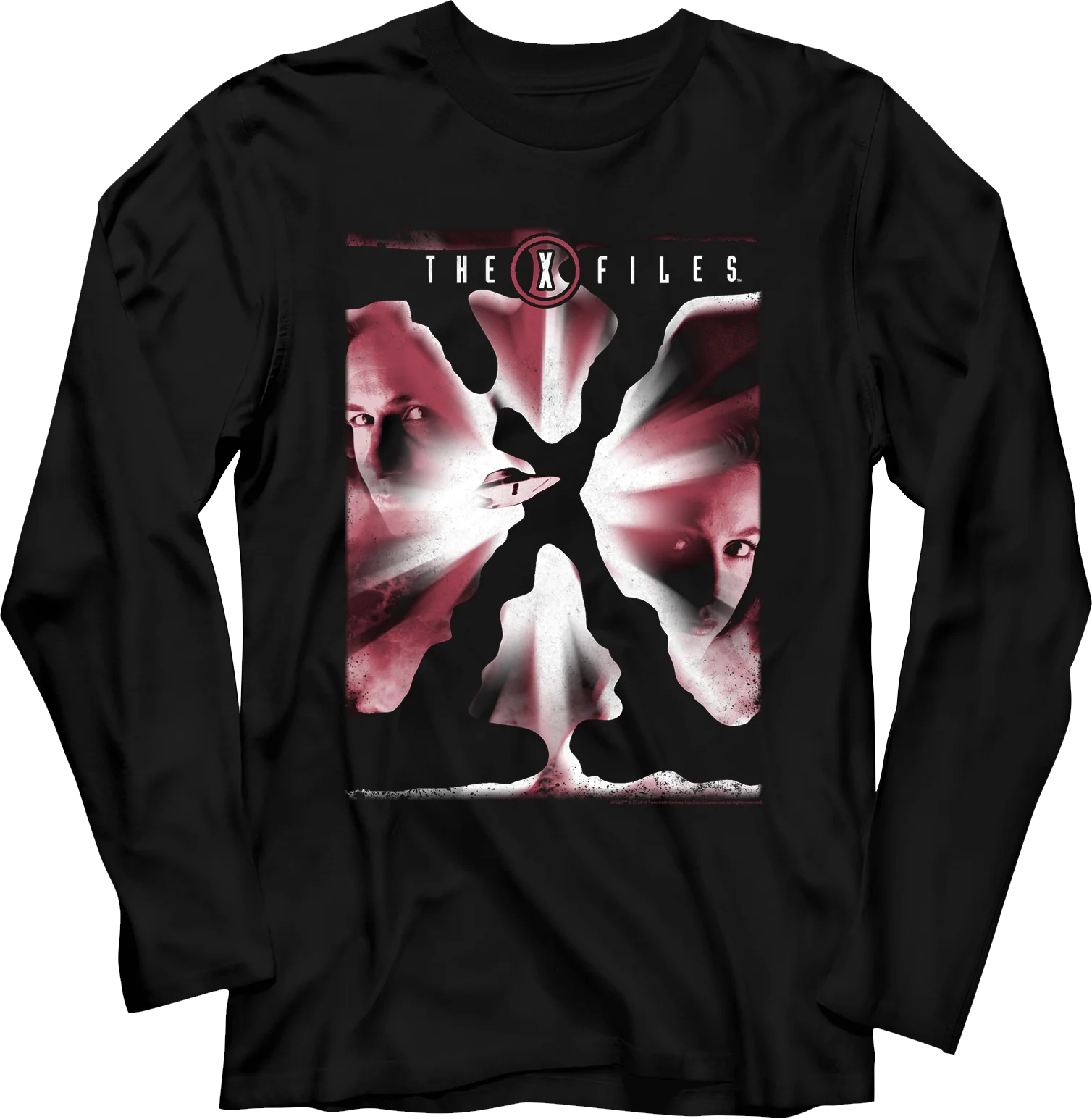 Fox Mulder and Dana Scully X-Files Long Sleeve Shirt