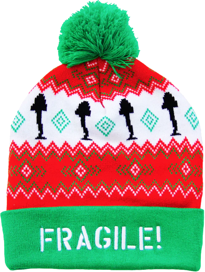 Fragile Leg Lamp A Christmas Story Cuff Pom Beanie