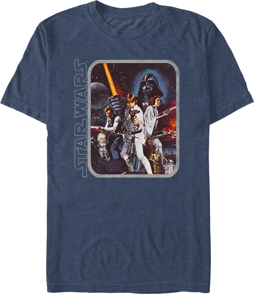 Framed Episode IV Poster Star Wars T-Shirt