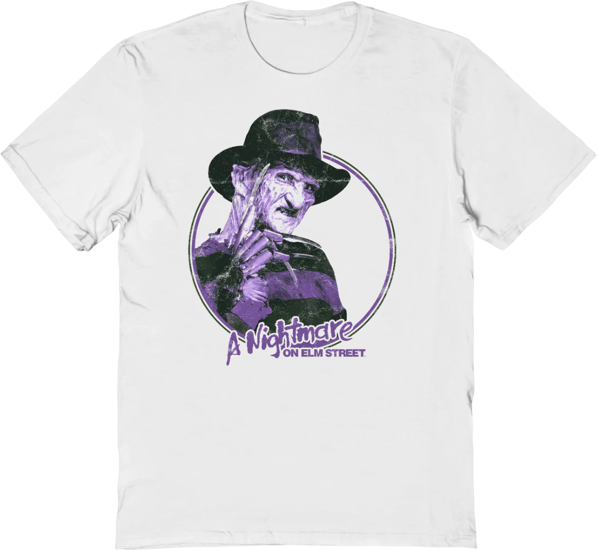 Freddy Krueger Retro Circle Nightmare On Elm Street T-Shirt